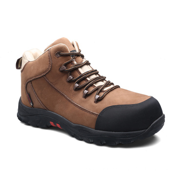 Advanced technology suede leather oilfield safety shoes